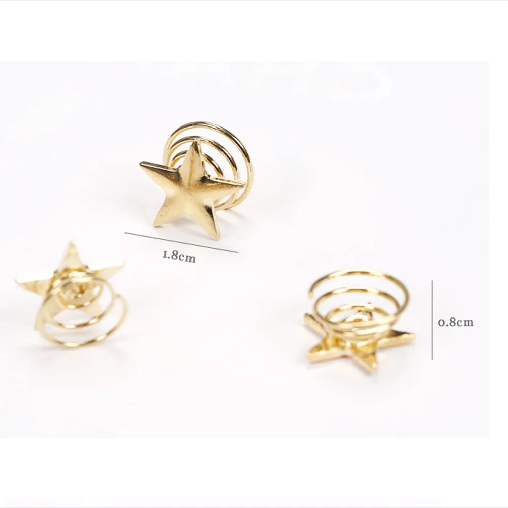 Модные украшения для волос 5 шт. милые индивидуальные луна звезда головной убор