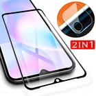 2 в 1 закаленное стекло на весь экран для Xiaomi Redmi 9C NFC 9 C Защита объектива камеры Redmi9 Redmi9c C9 9C nfc 9T защитная пленка