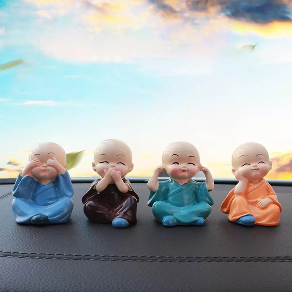 Hobbyлейн 4 шт./набор милые маленькие Мультяшные монахи форма чтобы позировать