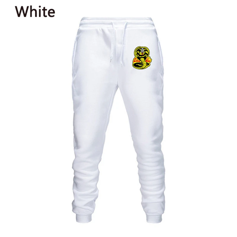 

2020 Fashion Cobra Kai Karate Mens Drawstring Sweatpants Teens Trend Outdoor Long Pants Casual Sports Jogging Trousers S-4XL