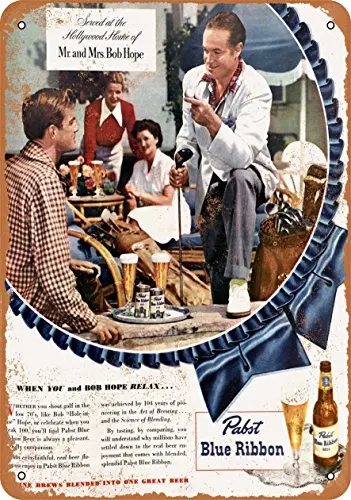 

Metal Sign - 1948 Bob Hope for Pabst Blue Ribbon Beer - Vintage Look