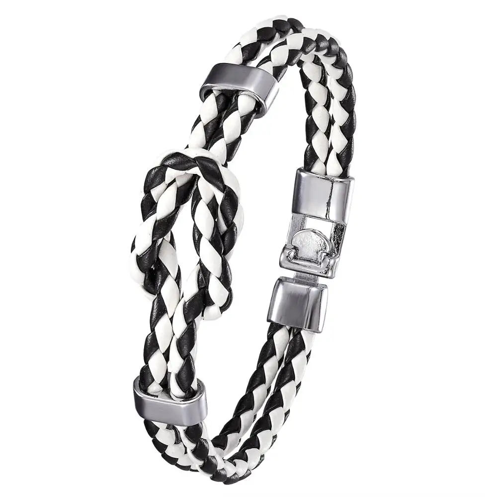 Кожаный браслет для выживания с высококачественными наручники из сплава пряжкой