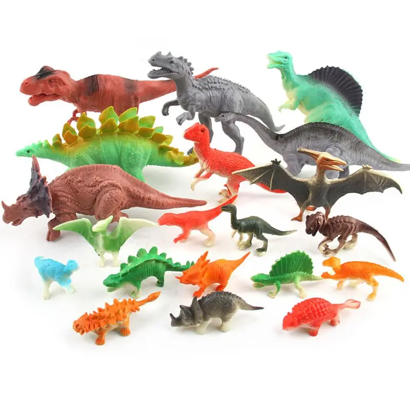 

20 Pcs Mini Dinosaur Play Set, Assorted Realistic Small Dinosaur Figure Model