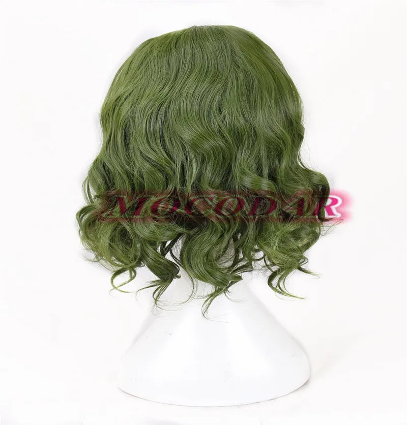 Джокер происхождения фильм жуткий, пугающий одежда для клоуна парик косплей Joaquin Феникс Arthur Fleck вьющиеся зеленые синтетические волосы Хэллоуин