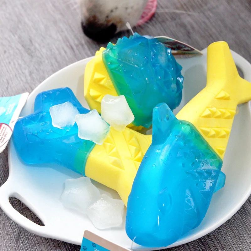 Лето ледяной рыбы собака игрушка укуса зубов может быть заполнен с водные