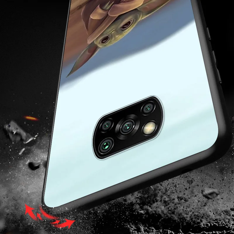 

Baby Yoda The Mandalorian For Xiaomi Poco X3 NFC M2 X2 F2 F3 C3 M3 F1 Pro Mi Play Mix 3 A3 A2 A1 6 5 Lite Soft Phone Case