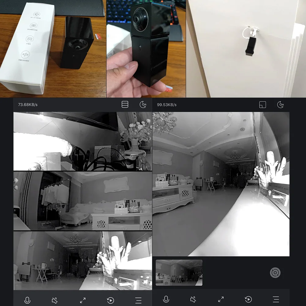 Xiaomi Hualai Xiaofang 1080P FHD ip-камера с двойным объективом 360 панорамная камера вид Wifi Двусторонняя аудио поддержка VR для умного дома