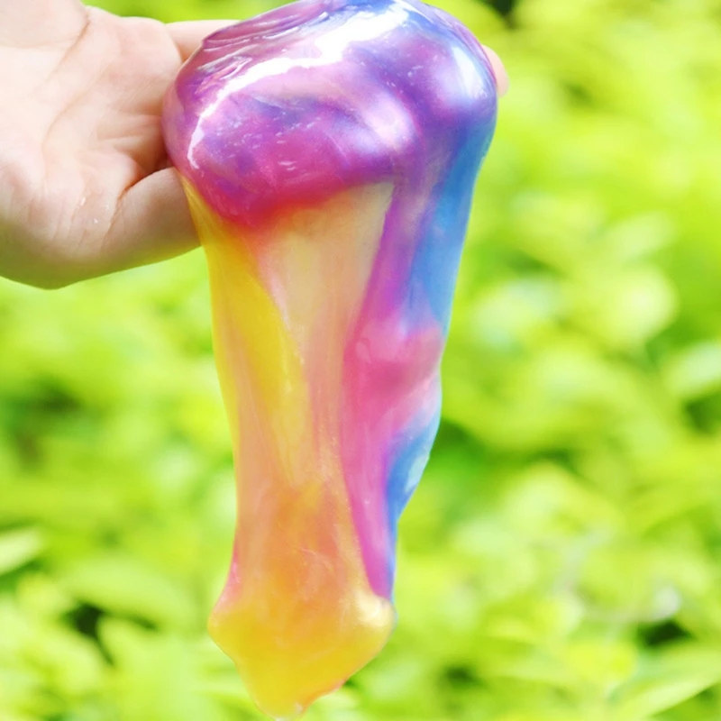 

Mixture Rainbow Slime Putty Toy Party Favor Gifts for Toddlers Crystal Dazzling Slime Toy Clay Vent Ball Toy Easter Gift