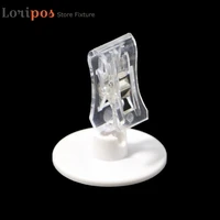 adhesive clear transparent advertising clips plastic sign display price label tag clip holders in supermarket retails