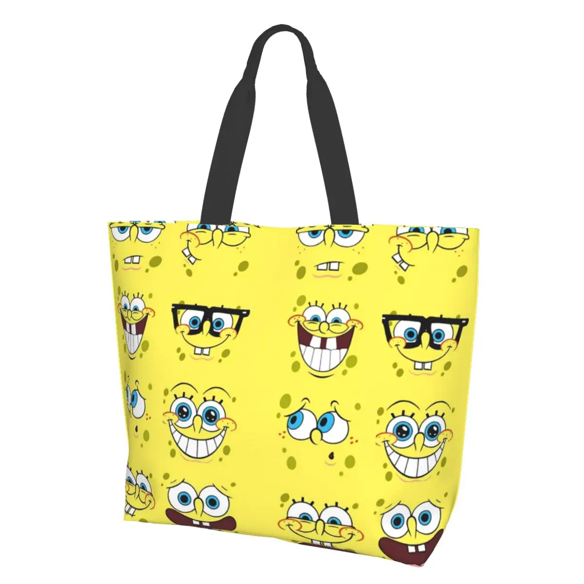 Холщовая Сумка Sponge5 Женская дешевая сумка милая аниме для покупок Ins | Дом и сад