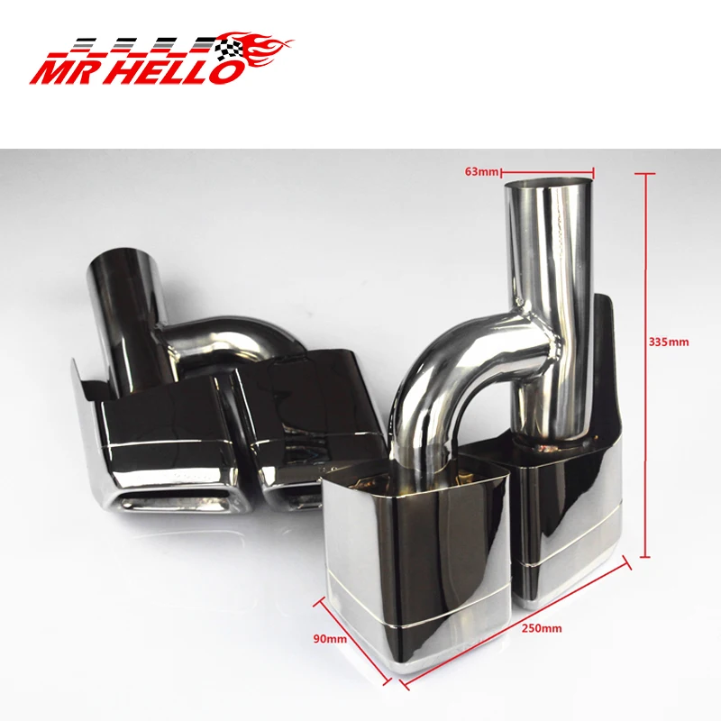 Набор наконечников для глушителя выхлопной трубы из нержавеющей стали