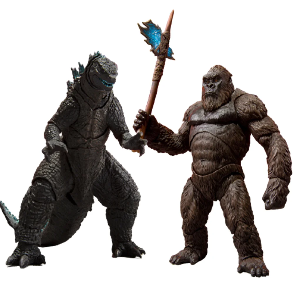 Фигурки героев аниме Godzilla vs Kong строительные игрушки ПВХ Модель Gojira SHM фигурки