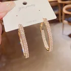 Серьги женские из серебра 925 пробы, с микро-инкрустацией из фианита