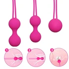 Вагинальный усадочный шарик для женщин, тренажер для мышц, Анальный телефон, китайский Кегель, мяч для яиц, интимные товары