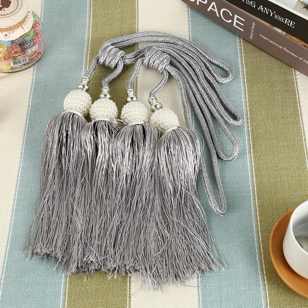 2 шт./компл. домашние пряжки для занавесок сплошная веревка завязывания зажимы