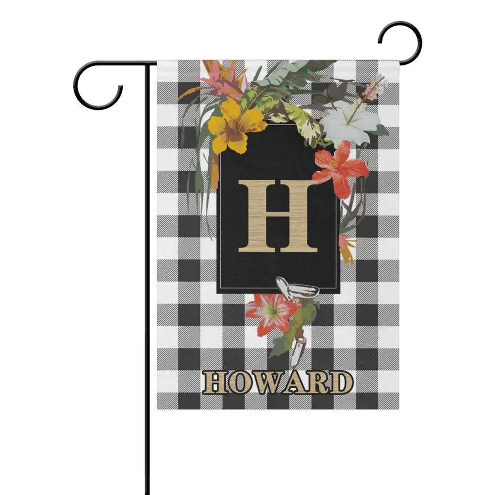 Персонализированный домашний флаг садовый баннер с именем на заказ флагами для