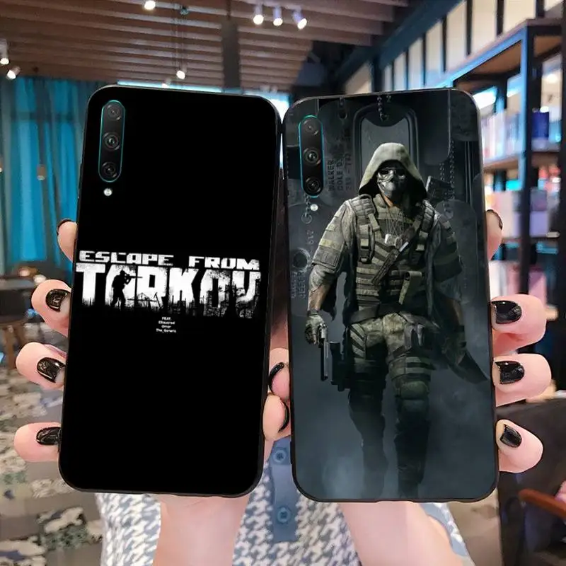 Чехол HPCHCJHM Escape из тарков черный мягкий чехол для телефона Huawei P40 P30 P20 lite Pro Mate 20 P Smart