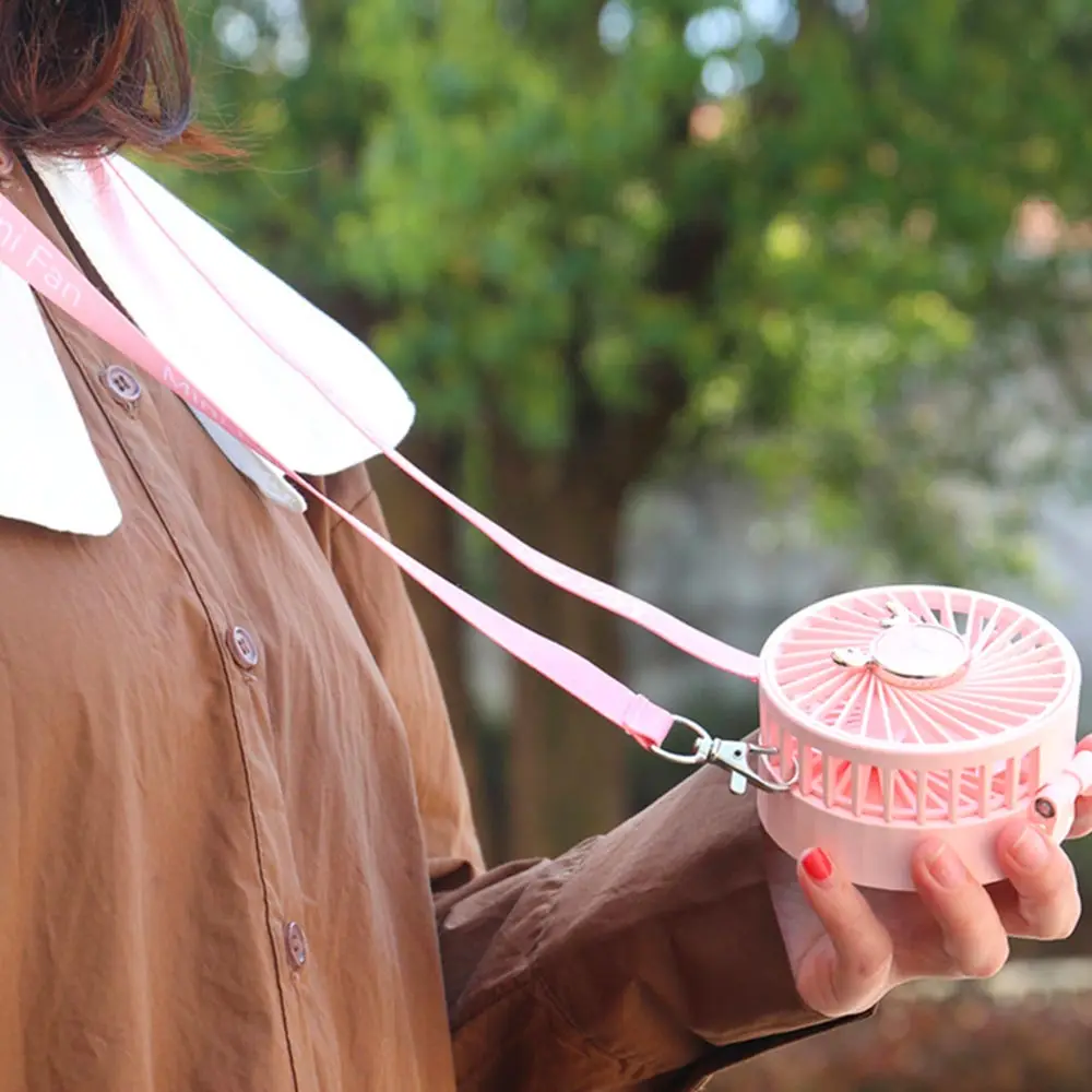 

Светодиодный подвесной шейный вентилятор, портативный мини-вентилятор с шейным ободом, зарядка через USB, 2 уровня освещения, 3 скорости, креа...