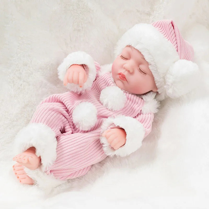 Милая силиконовая Мягкая кукла для новорожденного 30 см имитирующая ребенка Playmate