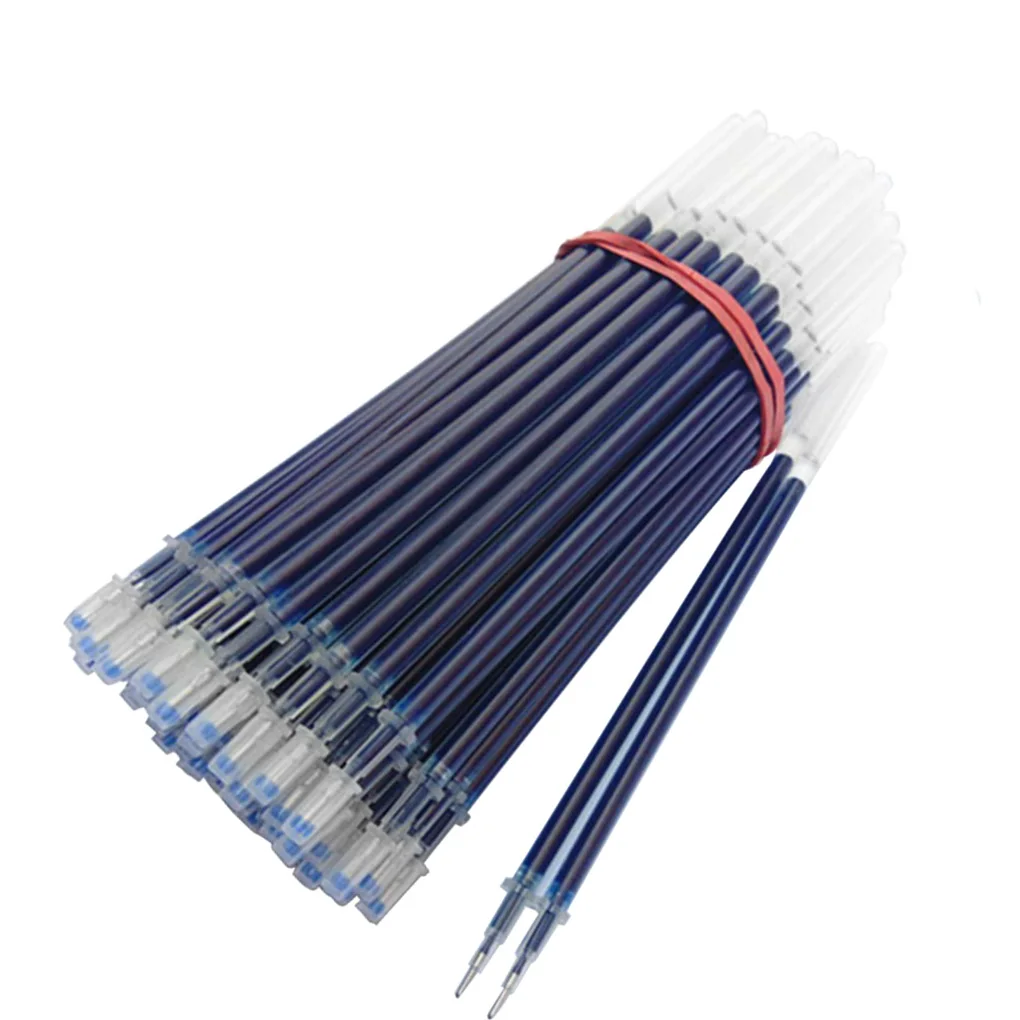 

20/50/100PCS Pen Refills Replacement Writing Refills Quick-dry Stationery Pen Supplies Students Gift 0.35mm 0.5mm Blue/Black/Red