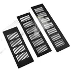 Вентиляционная решетка для шкафа из алюминиевого сплава, черная декоративная крышка, вентиляционная решетка для шкафа, аксессуары для фурнитуры