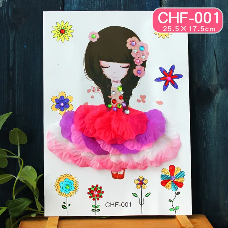 4 шт. детские наклейки с цветами для рисования | Игрушки и хобби