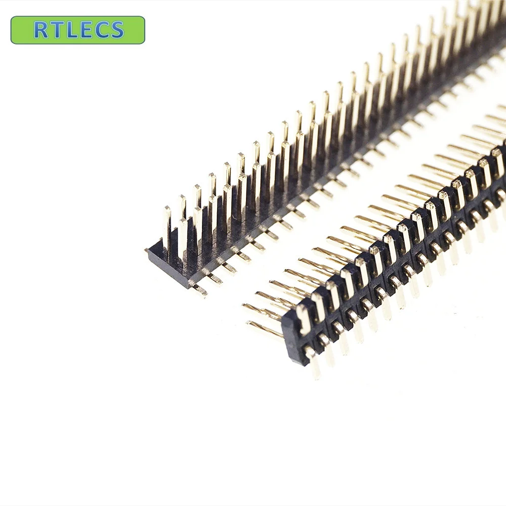 Штекерный разъем 1000 мм 2x50 P 100 шт. 1 27 двухрядный прямой PCB SMT штекерные разъемы