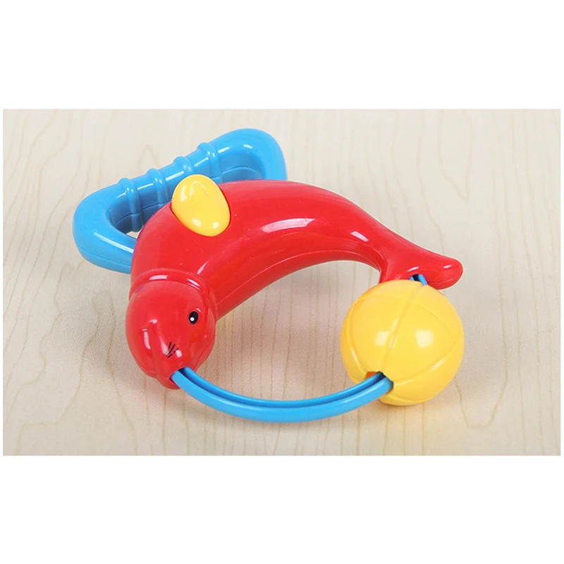 

Baby Toys New Style Cute Dolphin Handbell Bell Development Intelligence Christmas Birthday Gift Play Game Fun Kids Gifts