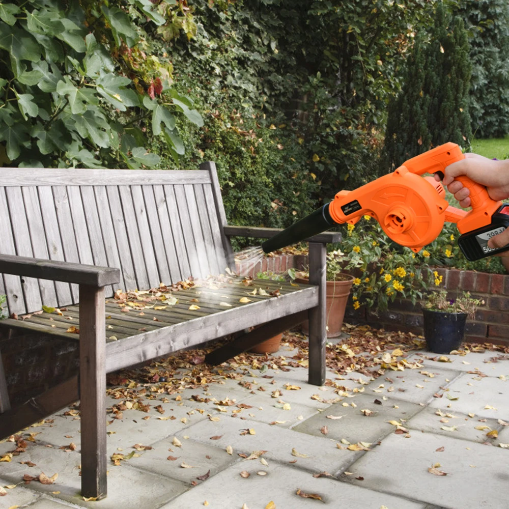 

EU Stock 2-in-1 Sweeper Portable Blower Industrial grade Air leaf Blower Dust Collector Cleaner Power Tool 21V Cordless Battery