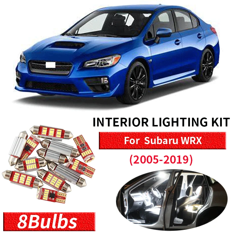 8x Белый Автомобильный светодиодный светильник для салона автомобиля набор 2005 2019