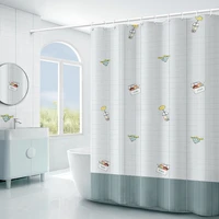 cartoon bathroom bath curtains with hooks mildew proof waterproof creative personality for shower curtains bath screen decor