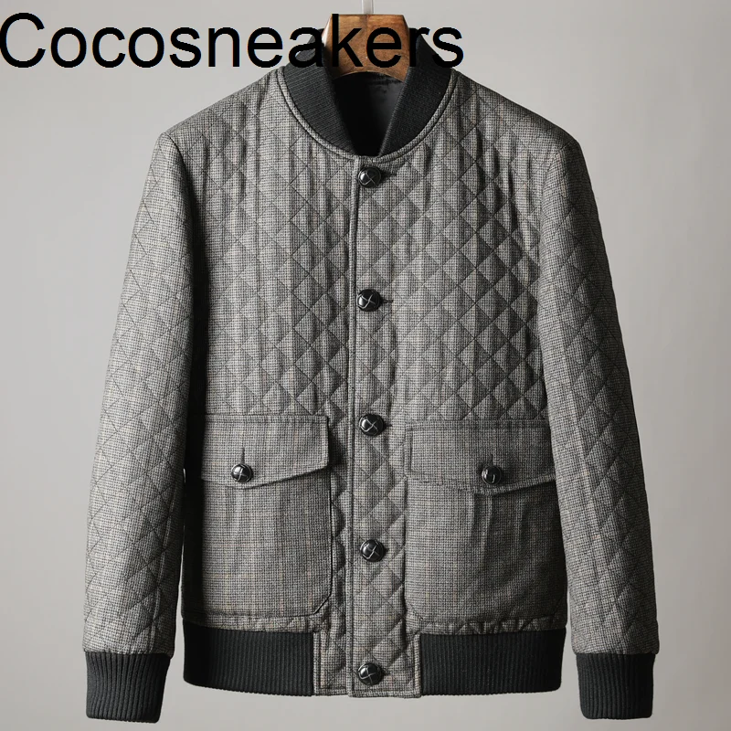 

fashion expensive Lingge cotton padded jacket Alok modern winter exotic new men's cotton padded jacket cotton padded jacket