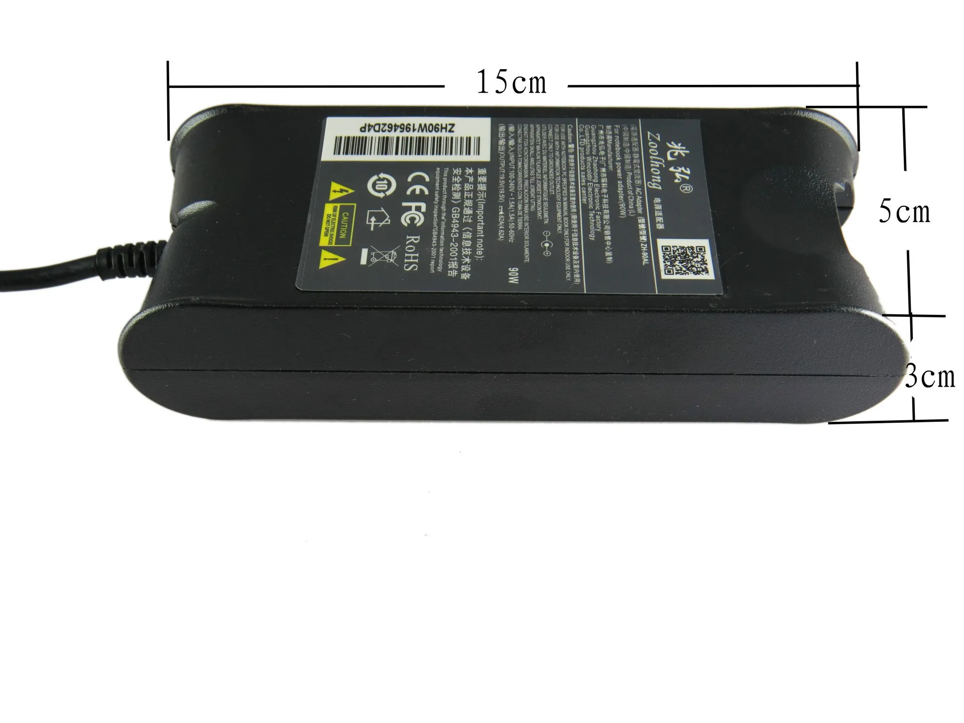 19,5 V 4.62A 90W Ac Мощность адаптер Зарядное устройство для ноутбука Dell Ad-90195D Pa-1900-01D3 Df266 M20 M60 M65 M70 7,4 мм* 5,0 мм