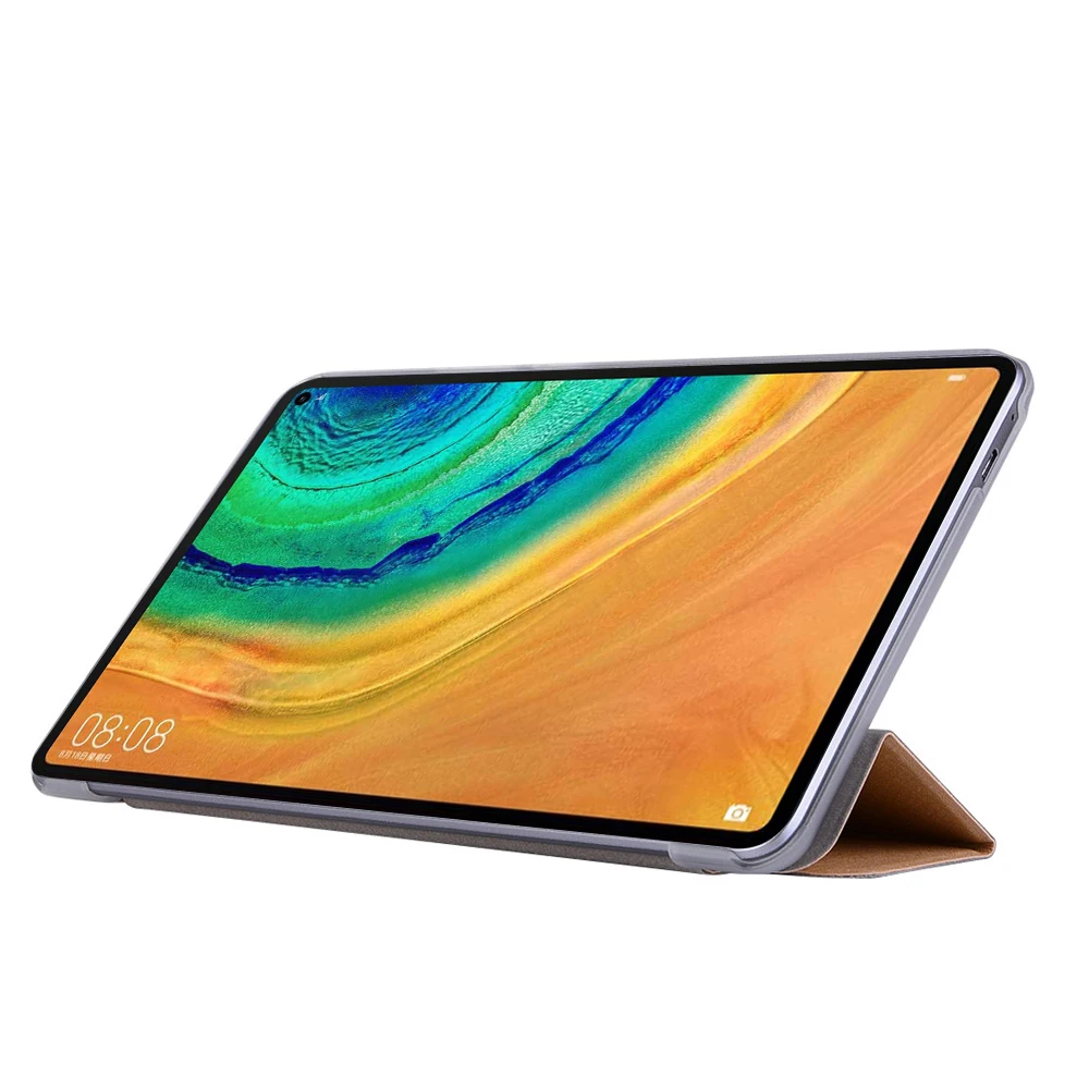Для huawei MatePad Pro 10 8 дюймов Чехол чехол из полиуретановой кожи для планшета три
