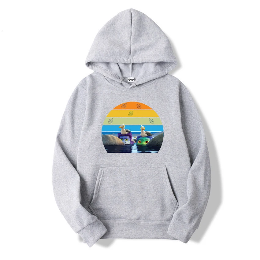 

Толстовка с мультяшным принтом, детская одежда на весну и осень, пуловер с длинным рукавом для мальчиков и девочек, Молодежная Толстовка с п...