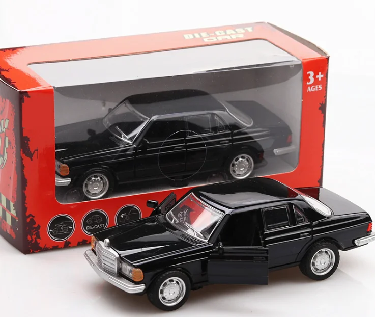 1/36 классическая модель автомобиля E-class W123 в стиле ретро с 2 дверями детские