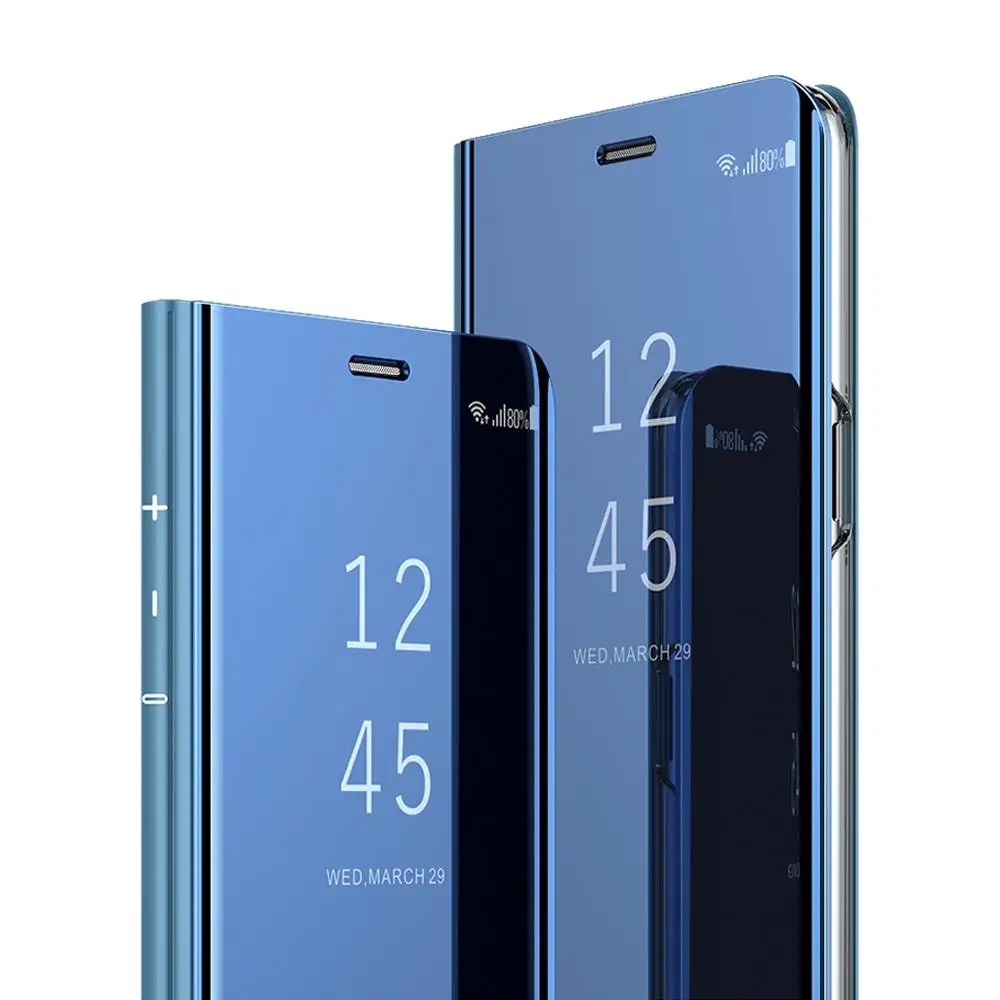 Умный зеркальный флип чехол для телефона Samsung Galaxy S20 Ultra S10 S9 S8 Note 10 Plus 9 A51 A71 A50 A70 A40