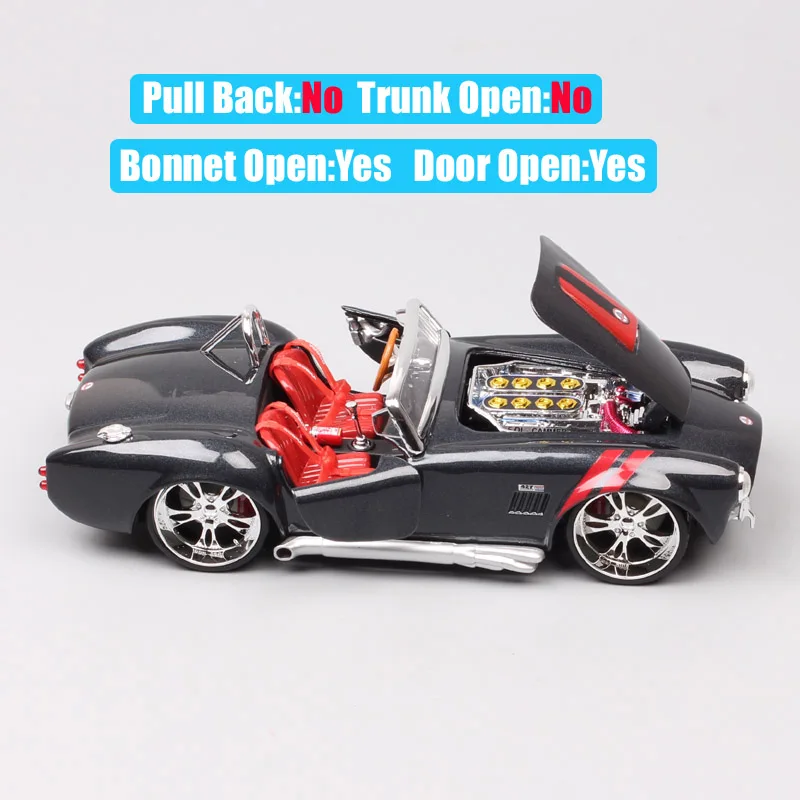 1:24 Детские Классические винтажные модели 1965 ford AC Shelby Cobra 427 roadster Diecasts& Toy Vehicles металлические игрушечные модели машин
