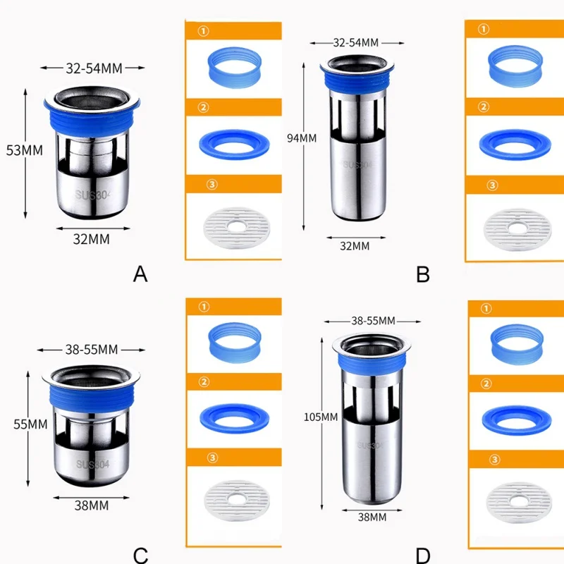 Кухня трапы Нержавеющая сталь Скрытая канализационные Core дезодорант для ванной