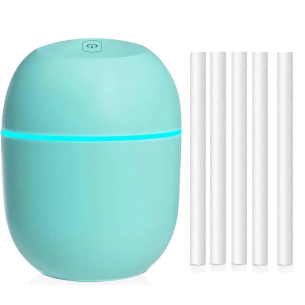 

Ultrasonic Mini Air Humidifier with 5pcs Filters USB Aroma Essential Oil Diffuser Home Car Fogger Mist Maker with LED Night Lamp