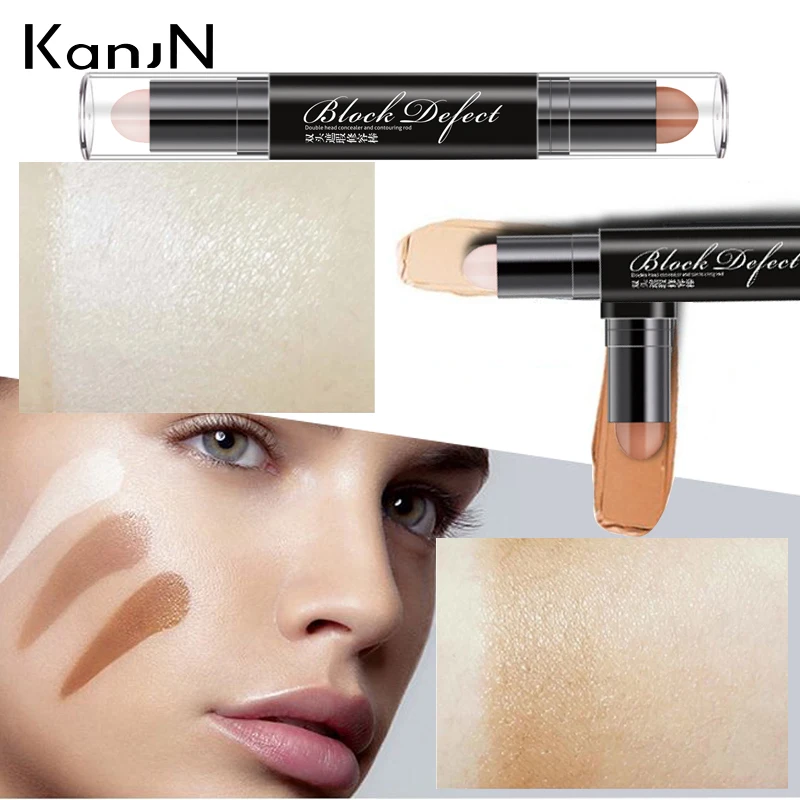 Консилер женский с двойной головкой контурирующий стержень основа для макияжа