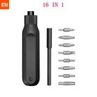 Отвертка с храповым механизмом Xiaomi 16 в 1, Прецизионная отвертка с храповым механизмом и магнитной головкой, магазин партий S2, стальная двухсторонняя головка с храповым механизмом Mijia