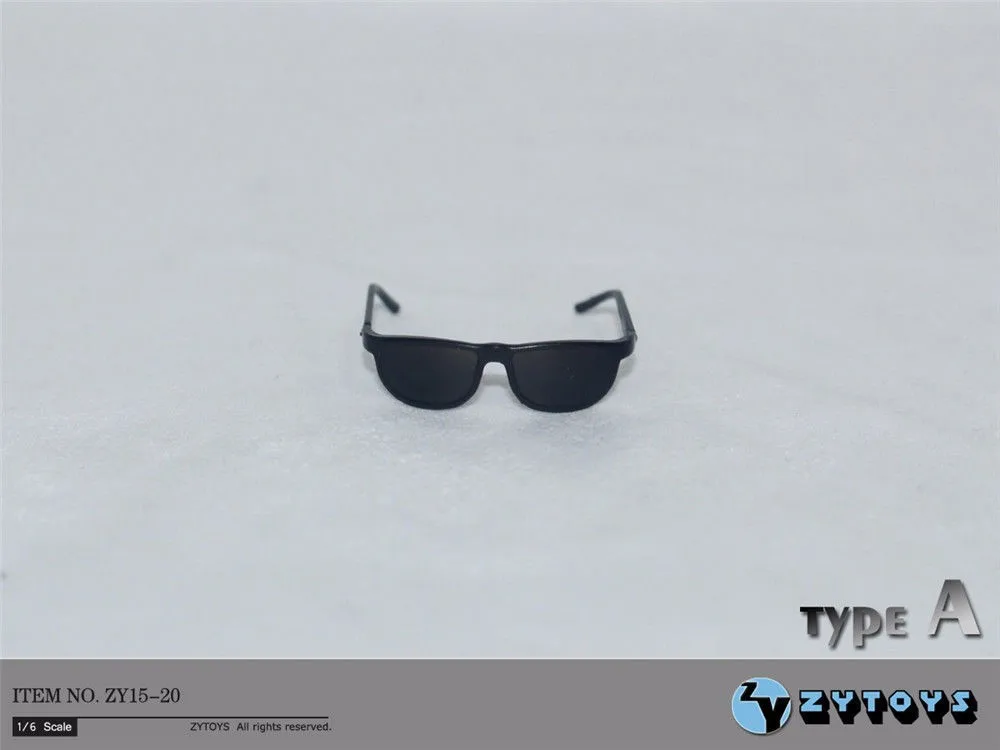 4 шт./компл. 1/6 масштаб черные очки солнцезащитные для 12 &quotфигурку игрушки женские