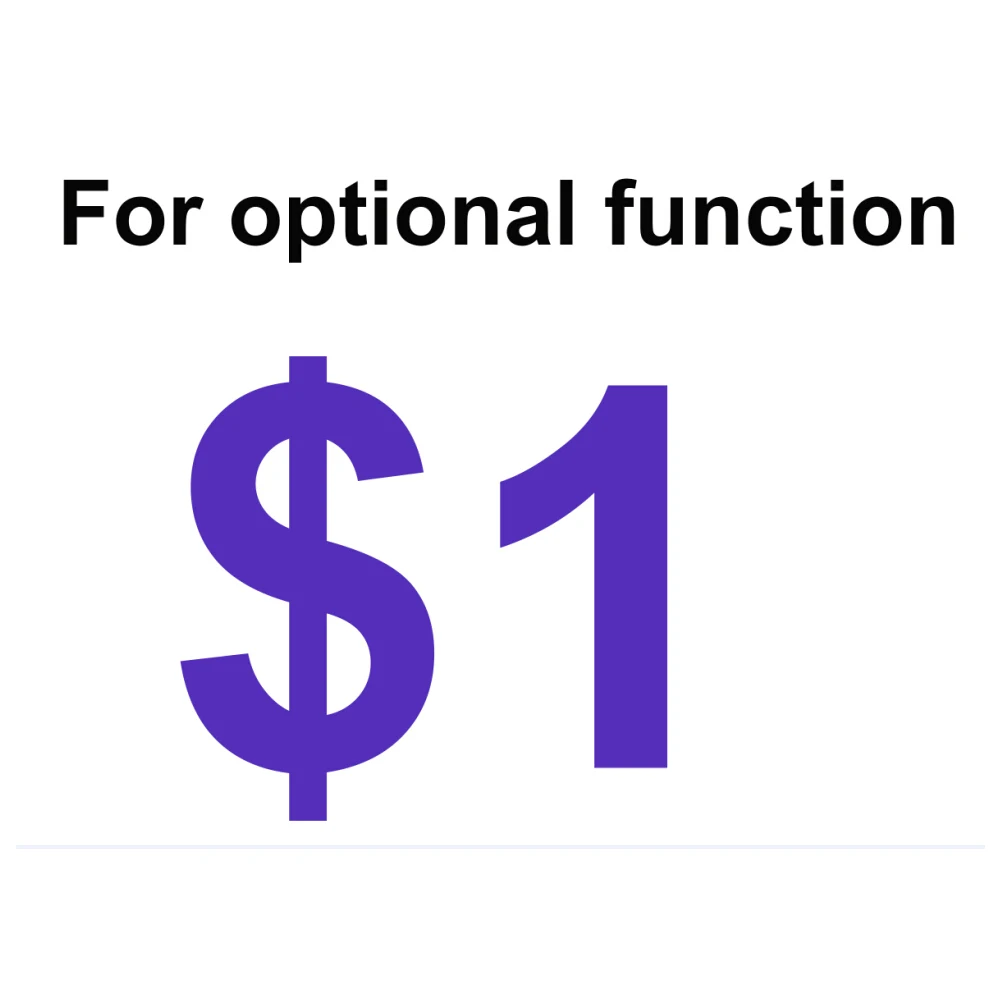 $58.50 The Link for Customers to Pay the Extra Fee ( Please Choose Right Quantity to Pay 1PC=1 USD )