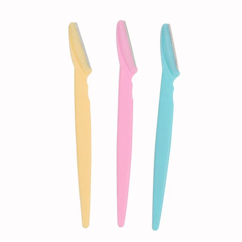 

1 шт. ложки с длинной ручкой, триммер для бровей с крышкой Нержавеющая сталь сетчатый лезвие средство для снятия макияжа бровей безопасное б...