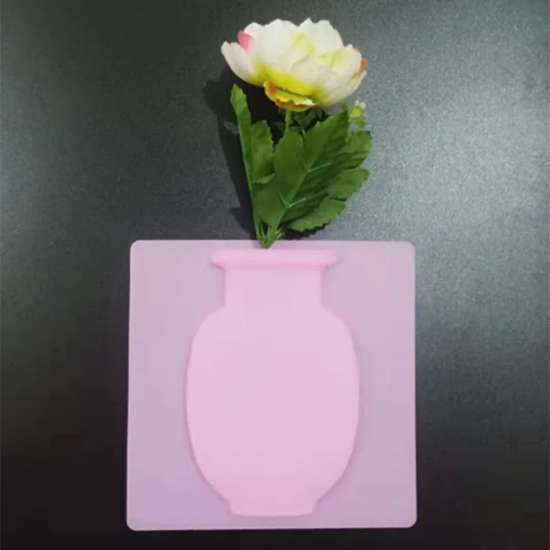 

DIY Silicone Sticky Vase Easy Removable Wall Fridge Magic Flower Plant Vases Decor Bouquet Storage Home Decoration Accessories