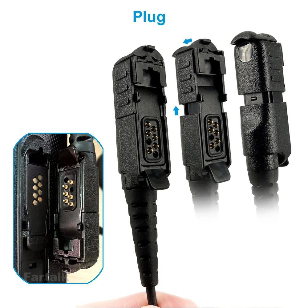 Гарнитура с микрофоном для Motorola Radio DP2400 DP2600 XiR P6600 P6608 P6620 E8600 MTP3150 MTP3500 двухсторонняя