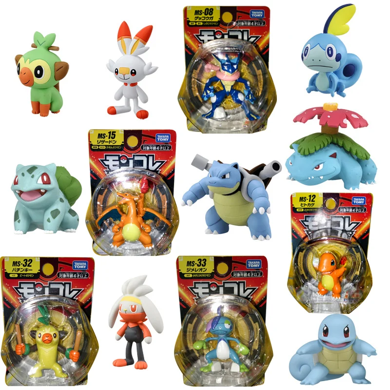 Pokemon Figure MC MS Charizard Blastoise Greninja Enti Thwackey Rowlet Litten rabot Drizzile poppllio коллекция