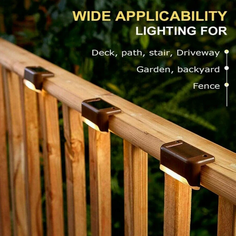 8 шт. светодиодный настенный светильник на солнечных батареях s наружный садовый