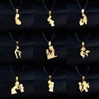 Колье-цепочка из нержавеющей стали для мамы и дочки, подарок Очаровательные золотые украшения